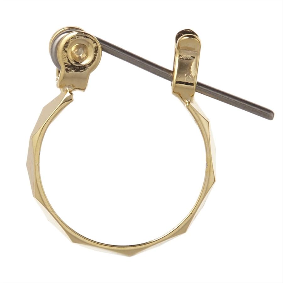 ダイヤ型にカットしたフープピアスチタン製ポストシルバー ゴールド 爆買 |  | 09