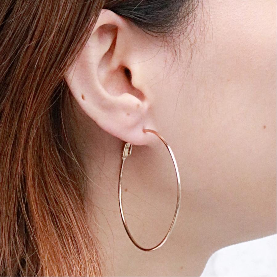シンプルなフレームのフープピアス レディース サージカルステンレス ニッケルフリー Ss Mpi T 460 アクセサリーショップ Piena 通販 Yahoo ショッピング
