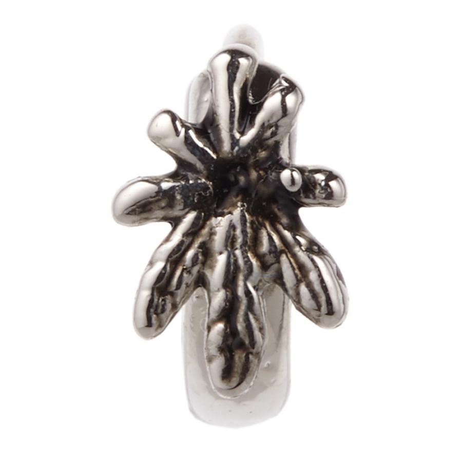 フープピアス メンズ レディース ユニセックス 片耳 百合の紋章 クロス