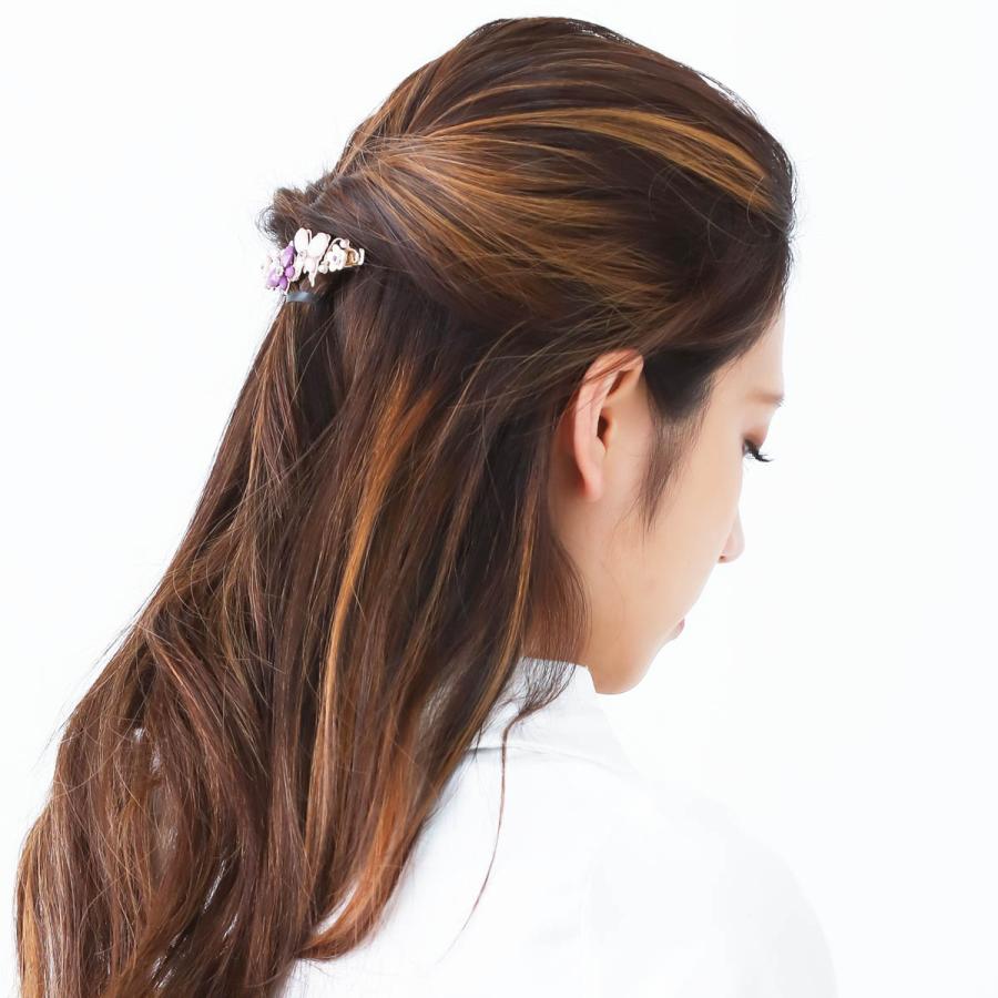 ヘアアクセサリー バレッタ パール ラインストーン 花 蝶 ヘアアクセサリー バレッタ パール ラインストーン 花 蝶