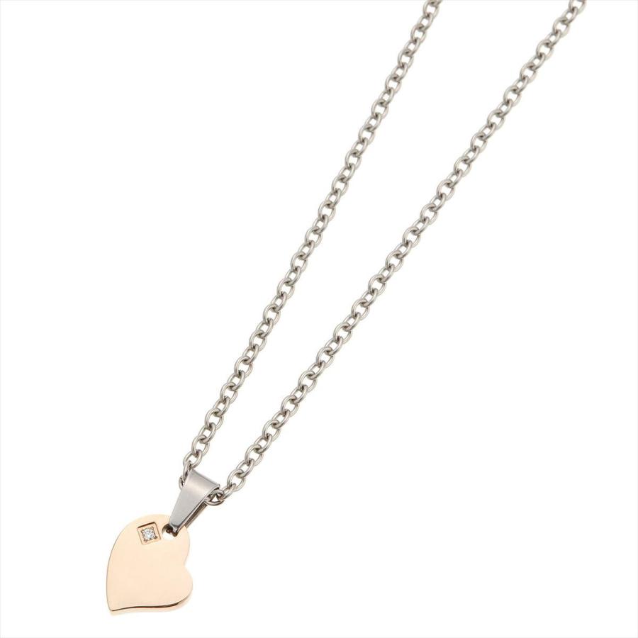ペアネックレス レディース メンズ ユニセックス サージカルステンレス316L製 合わせるとハート 爆買の画像