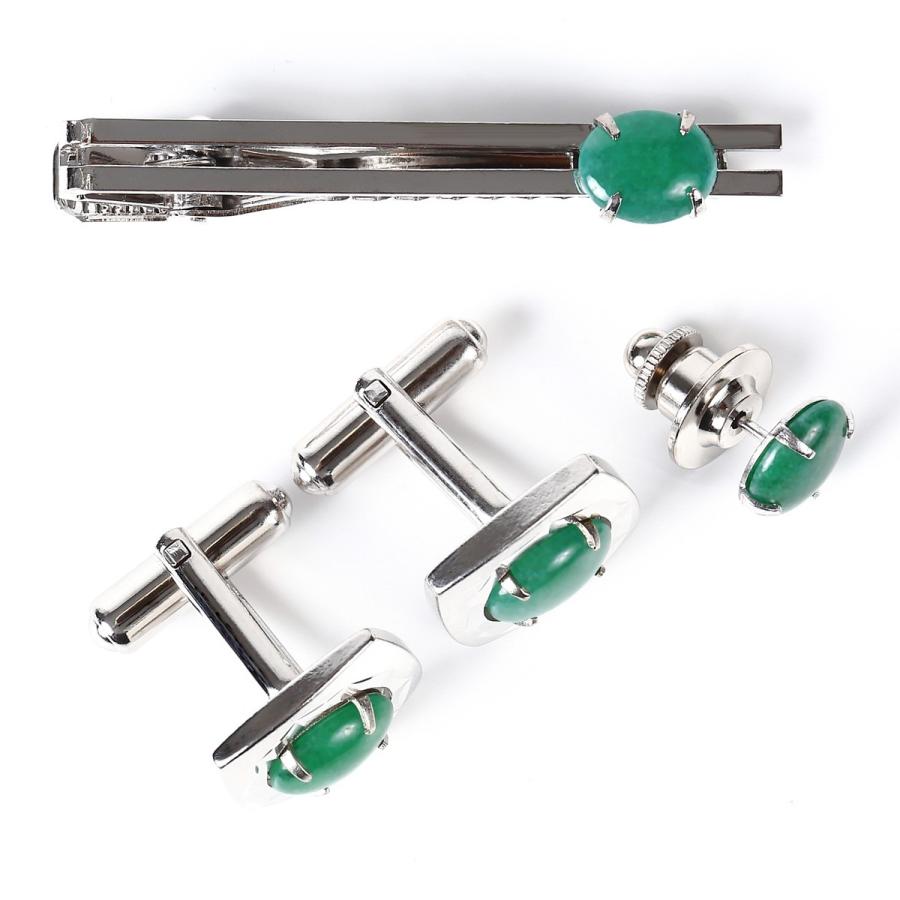 ネクタイピン フォーマル4点セット カフスボタン タックピン インドヒスイ アベンチュリン 楕円 Sw Ca 002 アクセサリーショップ Piena 通販 Yahoo ショッピング