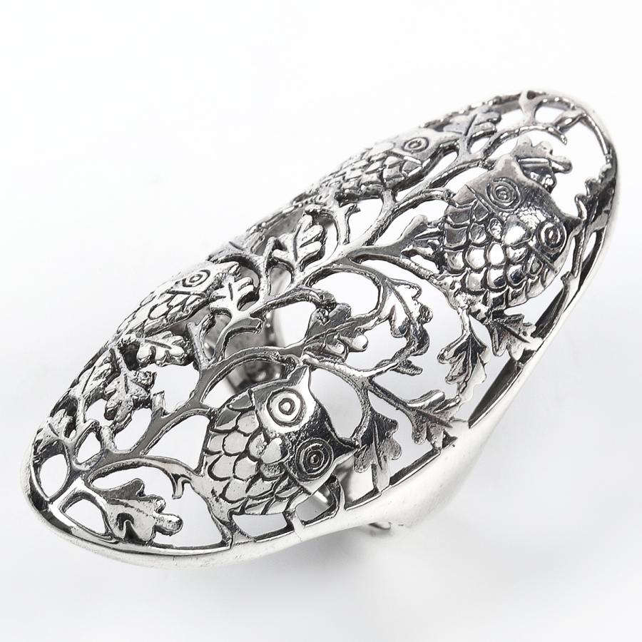 ユニークな地球や鳥の彫刻のシルバーリング925 小鳥 ロケット リング シルバー925 | iichi 日々の暮らしを