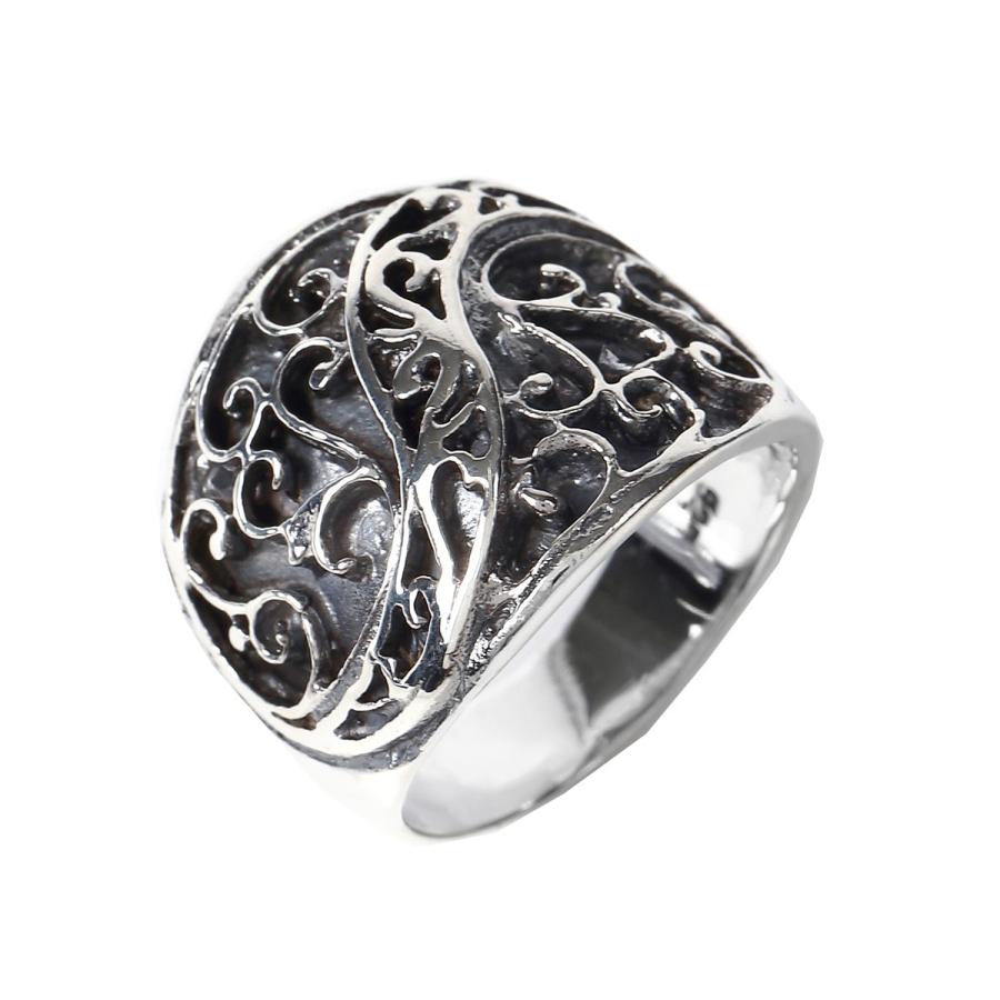 リング シルバー925 蔦 彫り 燻し 加工 唐草模様 アンティーク エスニック 太め 指輪 Tr 1 2354 アクセサリーショップ Piena 通販 Yahoo ショッピング