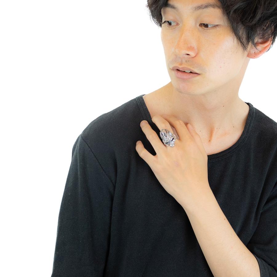 リング シルバー925 指輪 スカル 燻し シンプル 大きめ プレゼント 普段使い メンズ 爆買の画像