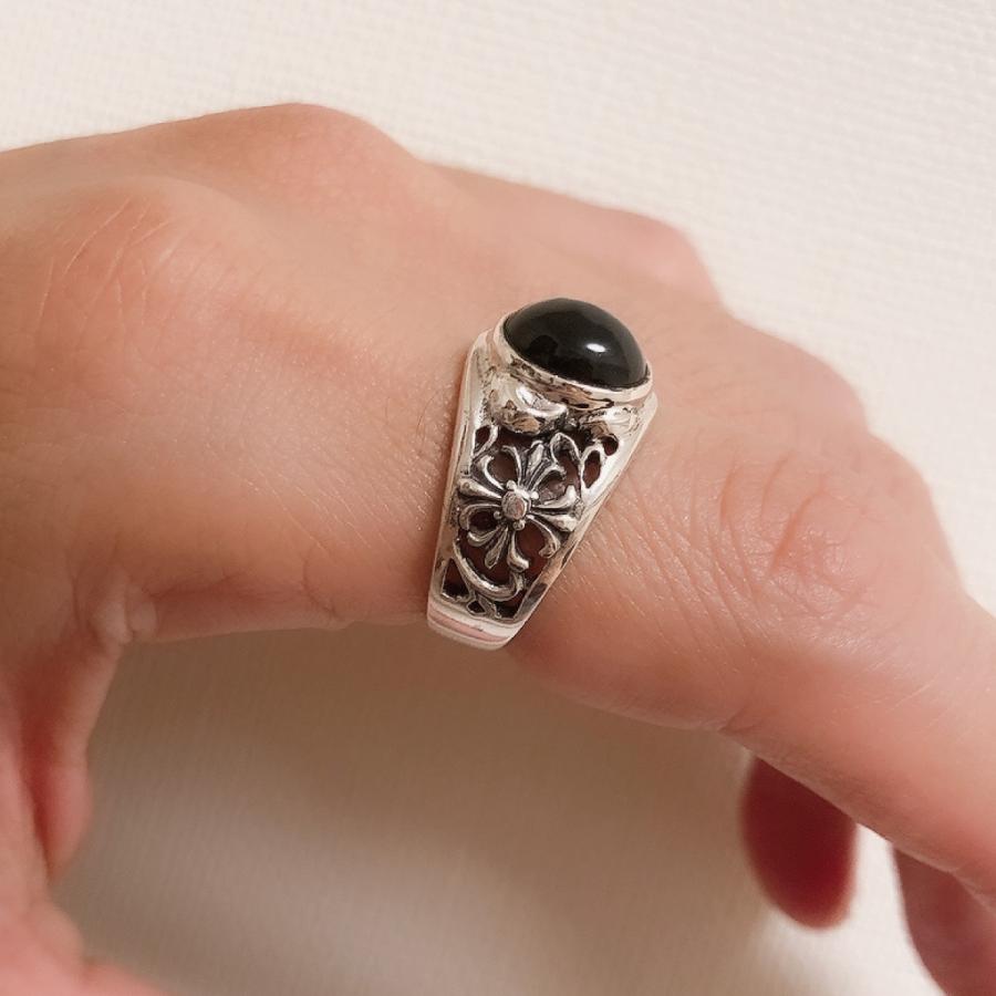 SALE／89%OFF】 CROSS オニキスクロス真鍮925シルバーリング JO-R021