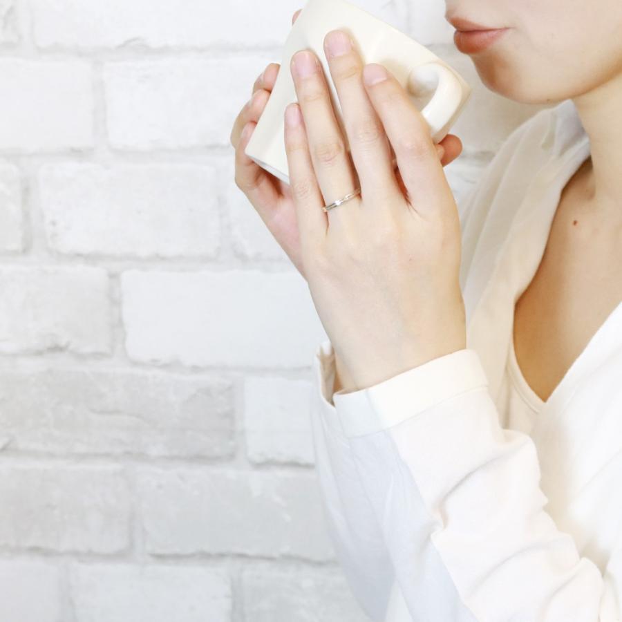 シルバー925製 センターラインリング ストレートライン メタル