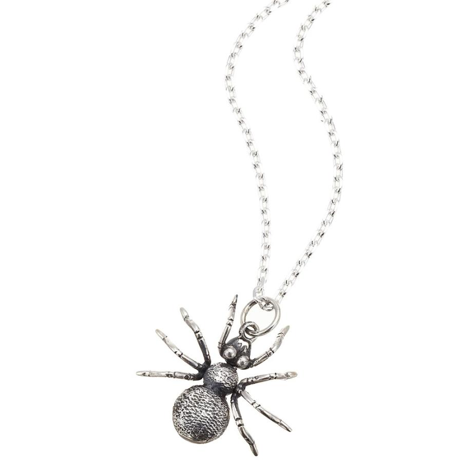 メンズネックレス スパイダーモチーフシルバーネックレスペンダント