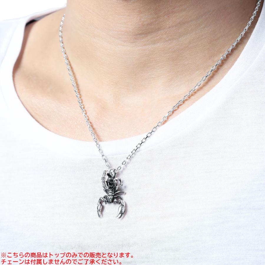 ペンダントトップ さそり 蠍 シルバー925 トップのみ 銀製品 燻し加工 