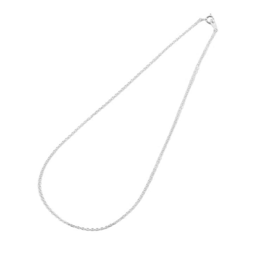 ネックレス シルバー925 あずきチェーン 小豆チェーン シンプル 細い チェーンのみ 長さ40cm 幅1.5mm 爆買の画像