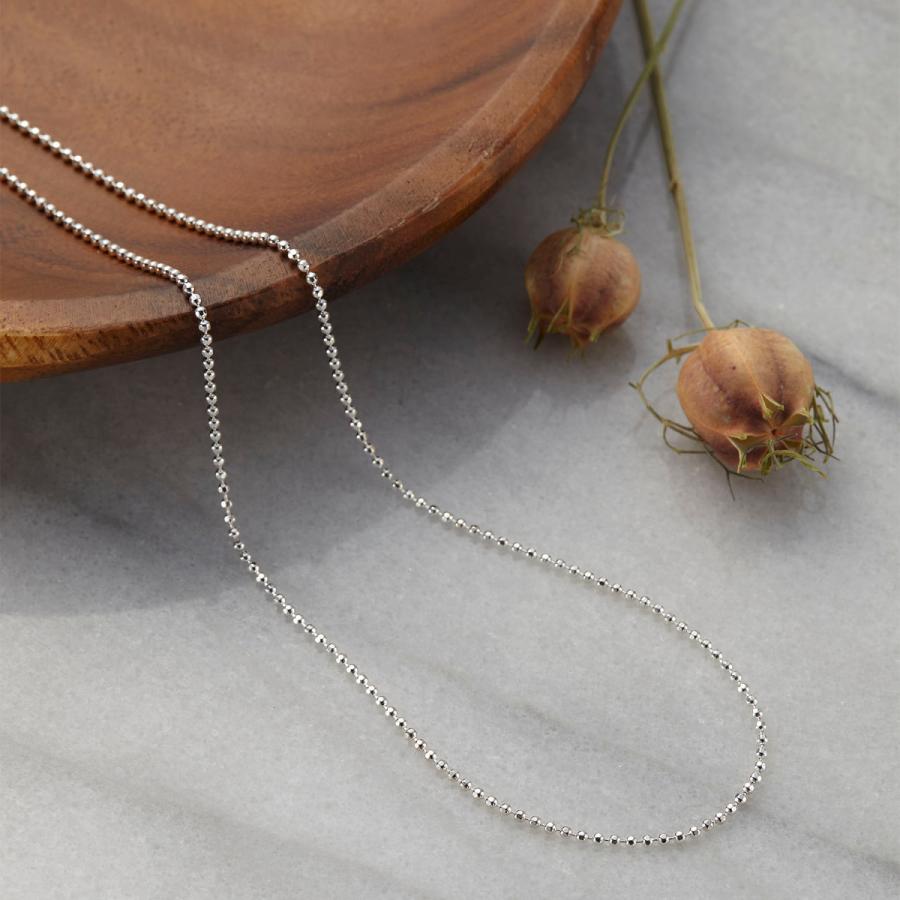 ネックレス シルバー925 カットボールチェーン シルバーチェーン