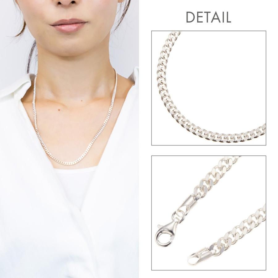ネックレス レディース チェーンのみ 低金属アレルギー シルバー925製 シルバーアクセサリー シンプル 50cm 爆買の画像