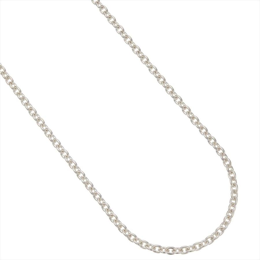 ネックレス チェーンのみ 低金属アレルギー シルバー925製 シンプル 50センチ 50cm 太さ3.5mm 線径1mm あずき 爆買の画像