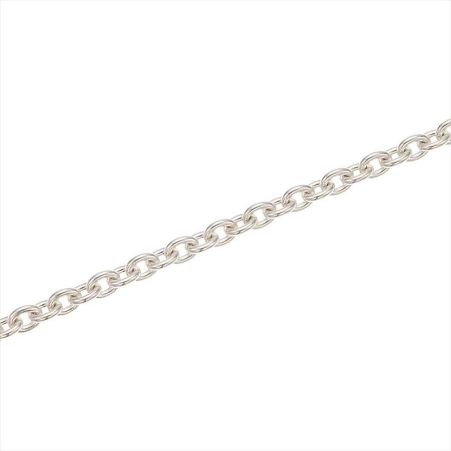 ネックレス チェーンのみ 低金属アレルギー シルバー925製 シンプル 60cm チェーン太さ3mm 線径0.85ミリ あずき 爆買の画像