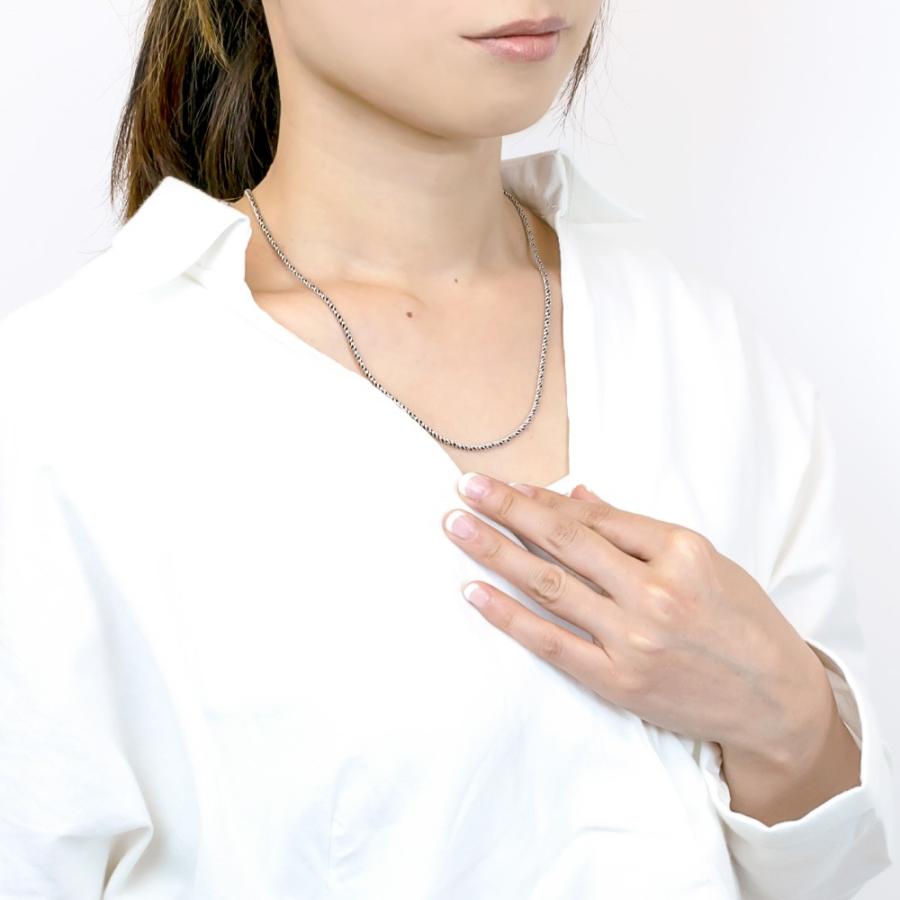 ネックレス チェーンのみ シルバー925 ロープ 太さ2mm 長さ55cm 燻し オキシダイ 2ミリ ロング 長い パイロープ 爆買_5