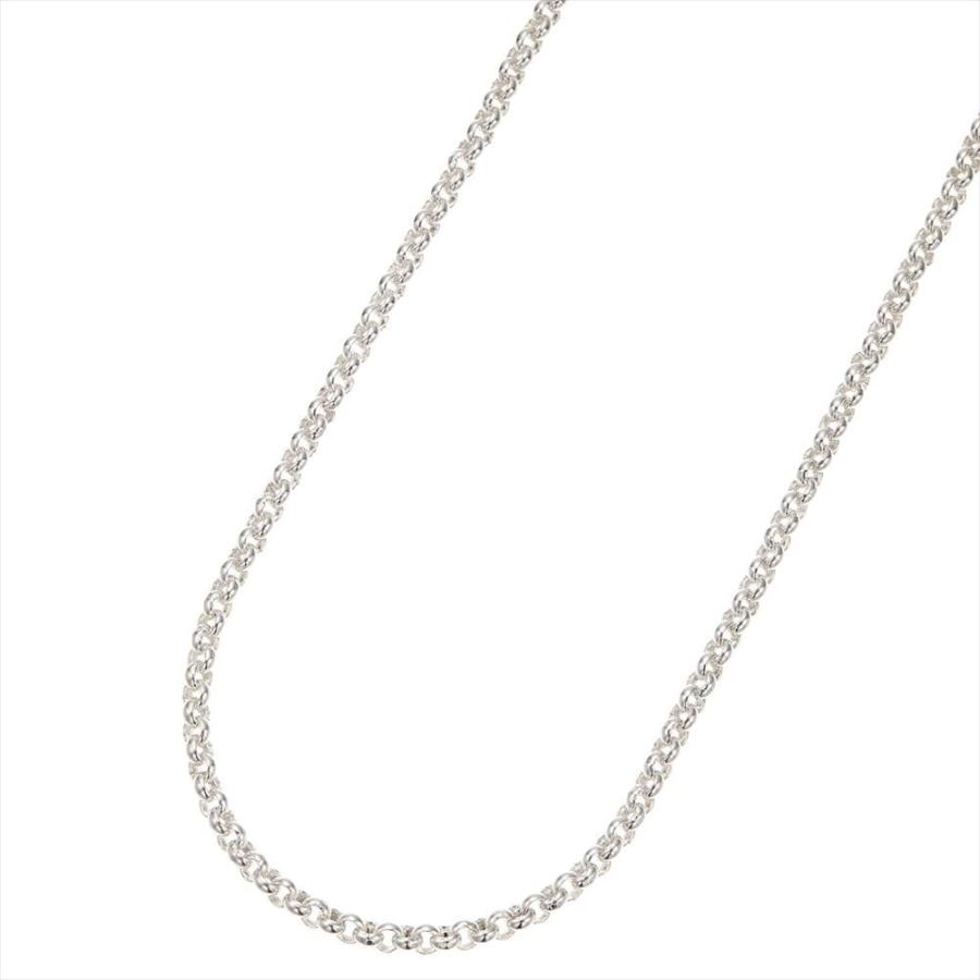 ネックレス メンズ レディース 甲丸 チェーンのみ 低金属アレルギー シルバー925製 シンプル ロング 長い 60cm 太さ4mm 爆買の画像