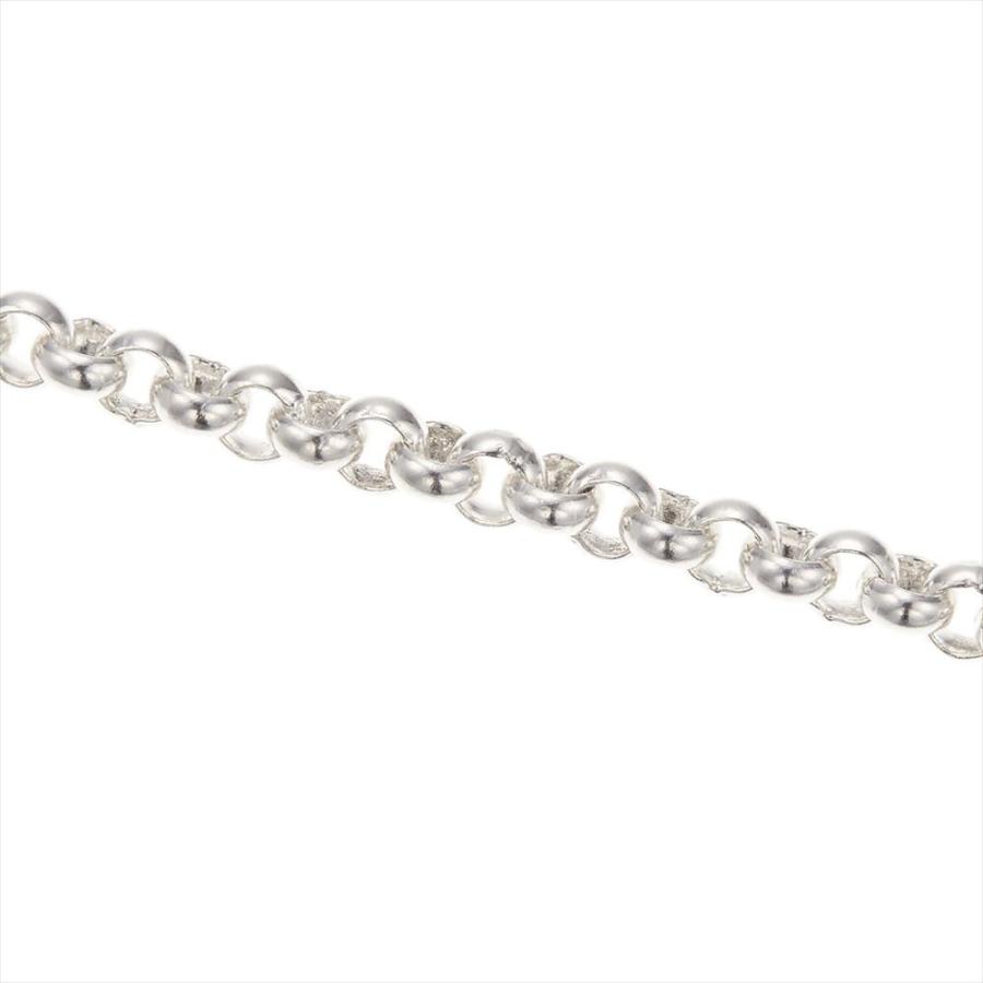 ネックレス メンズ レディース 甲丸 チェーンのみ 低金属アレルギー シルバー925製 シンプル ロング 長い 60cm 太さ4mm 爆買の画像