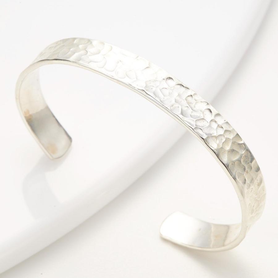 バングル メンズ シルバー925製 つや消し加工 シンプル インディアン
