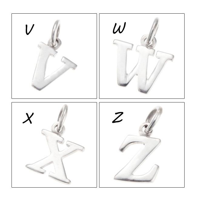 イニシャル ペンダントトップ シンプル シルバー925 爆買