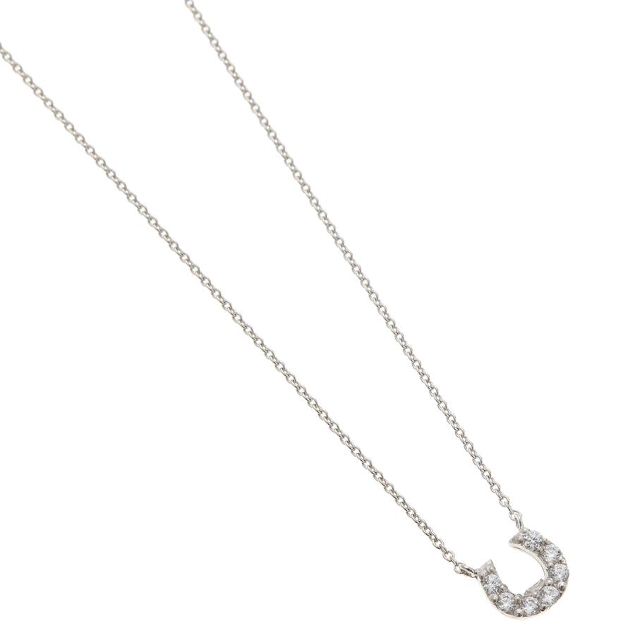ネックレス シルバー925製 キュービックジルコニア 7粒 馬蹄