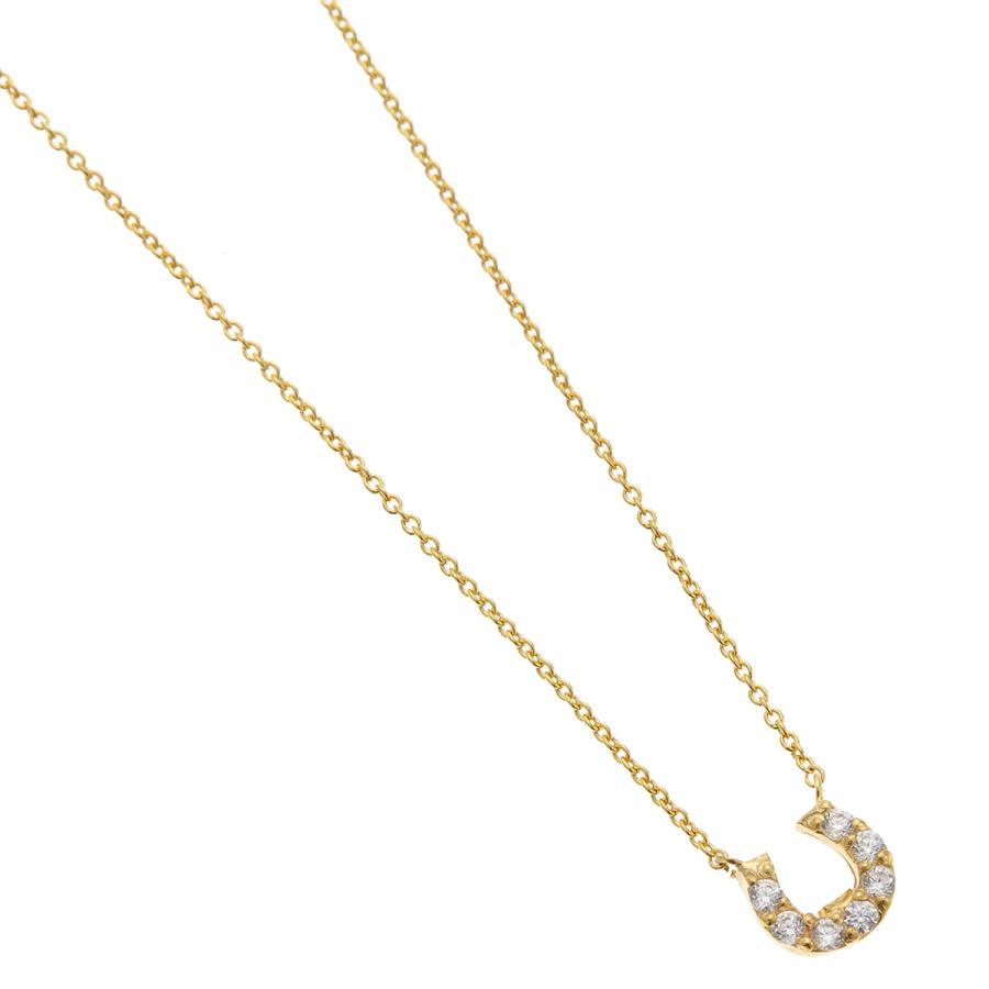 ネックレス シルバー925製 キュービックジルコニア 7粒 馬蹄 ホース