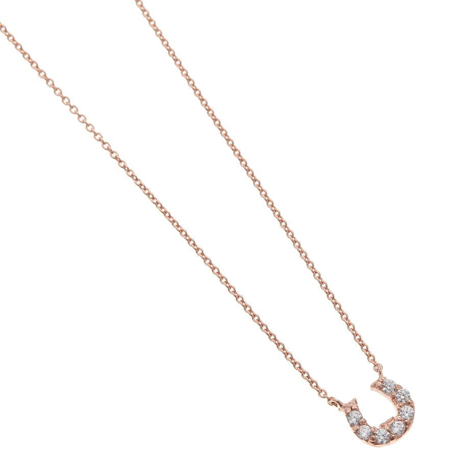 ネックレス シルバー925製 キュービックジルコニア 7粒 馬蹄 ホース