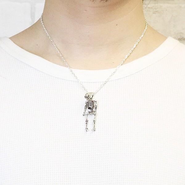 メンズネックレス シルバー925 シルバー ペンダント ドクロ メンズネックレス シルバー925 シルバー ペンダント ドクロ