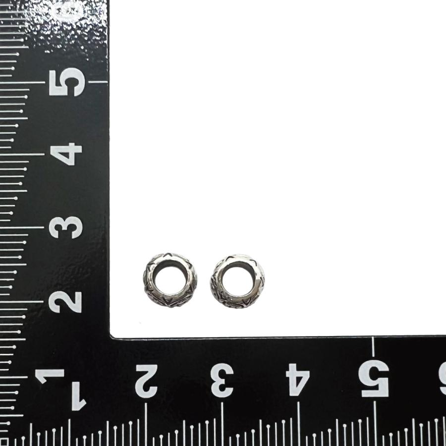 シルバービーズ　無垢　2個セット 2mm穴 無垢シルバービーズ | Beads NAPI