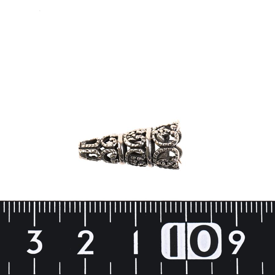 キャップ レディース メンズ シルバー925製 パーツ 1個売り 透かし