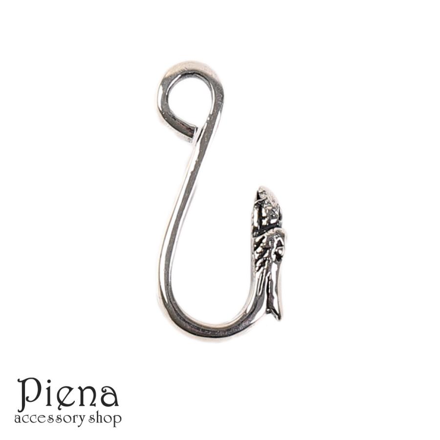 フックパーツ シルバー925製 1個売り イーグルヘッド 鳥 エンドパーツ