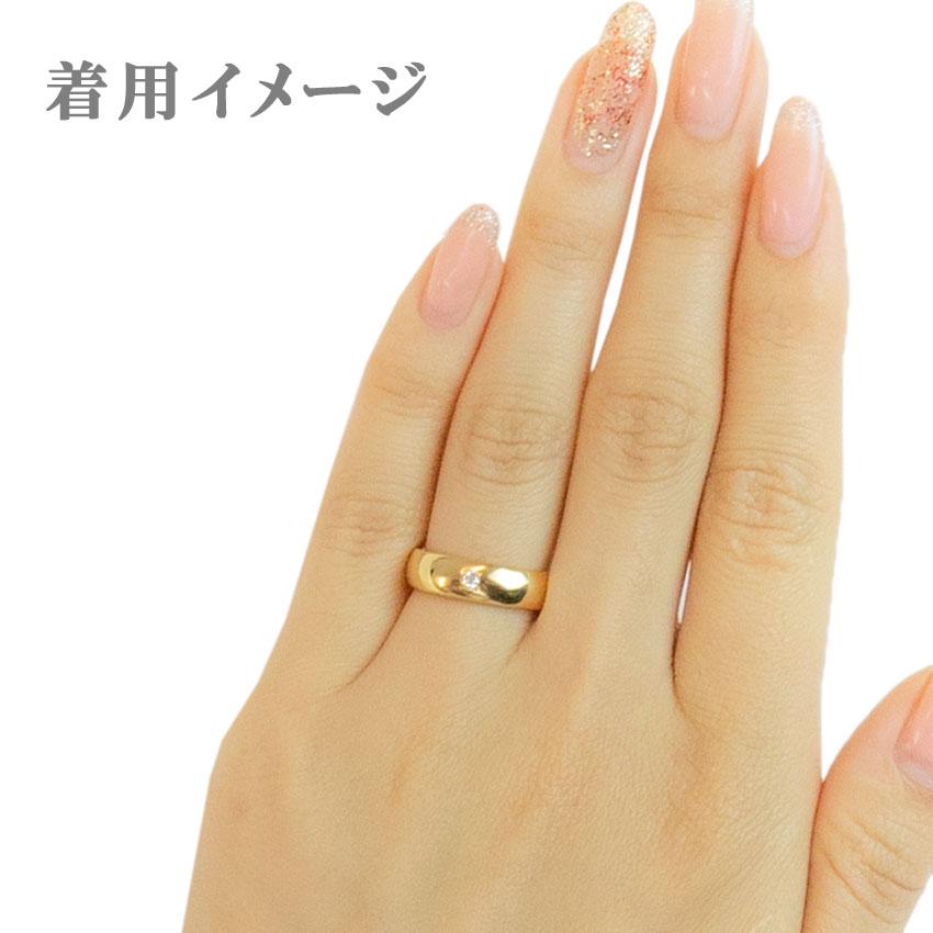 ペアリング シルバー925製 ダイヤモンド マリッジリング 結婚指輪 甲丸 ツヤ有り 太め 沖縄製 爆買の画像