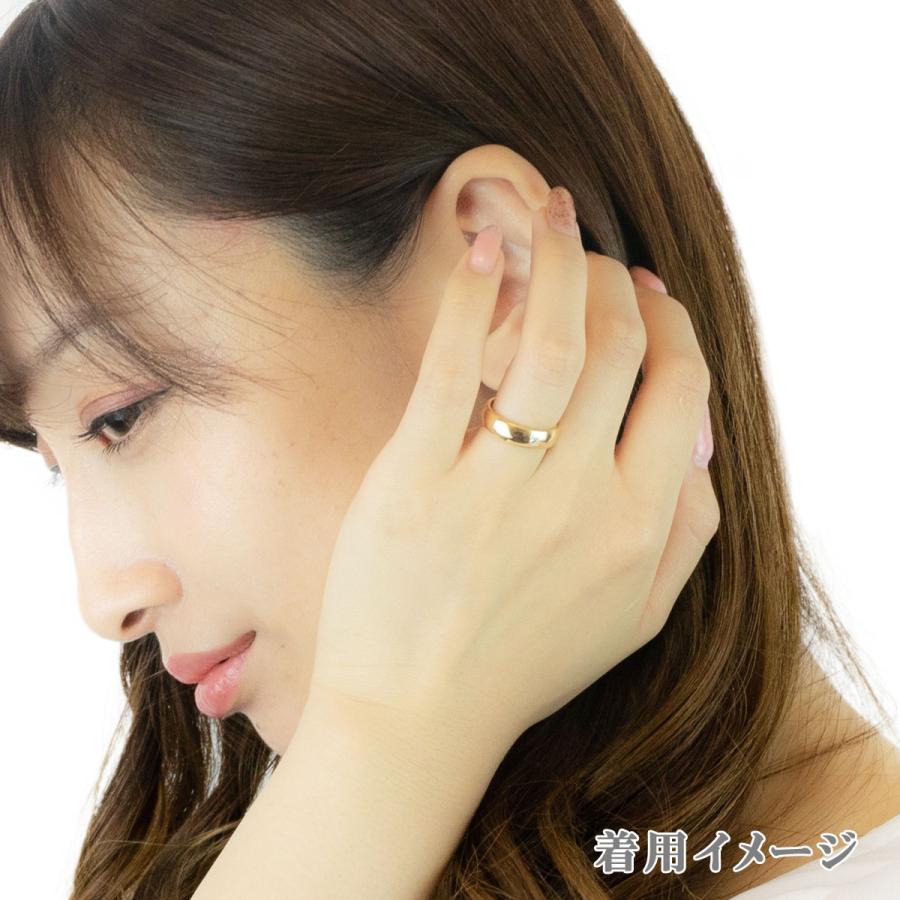 ペアリング シルバー925製 ダイヤモンド マリッジリング 結婚指輪 甲丸 ツヤ有り 太め 沖縄製 爆買の画像