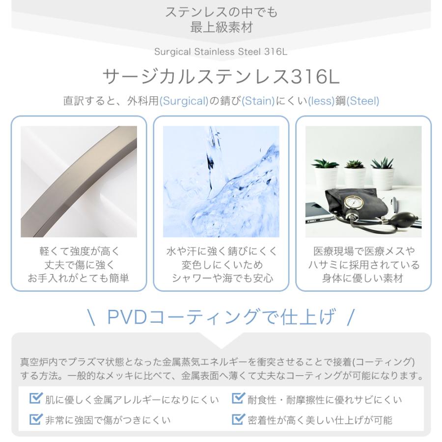 close to me 2way メッセージサークルネックレス アンクレット サージカルステンレス316L ピンクゴールド 低アレルギー 爆買の画像