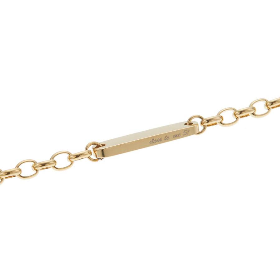 アンクレット ブレスレット 2way サージカルステンレス crose to me バー スティック チェーン 彫刻 金属アレルギー 爆買の画像