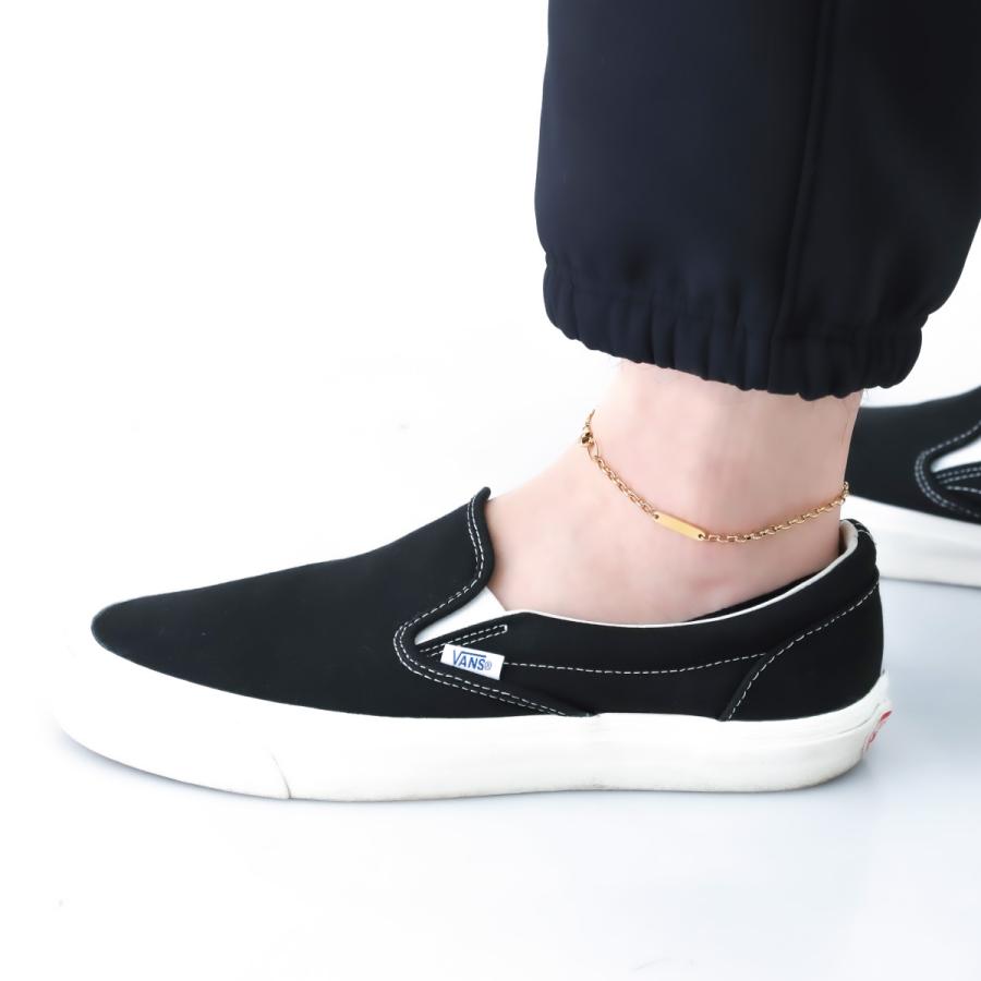 アンクレット ブレスレット 2way サージカルステンレス crose to me バー スティック チェーン 彫刻 金属アレルギー 爆買の画像