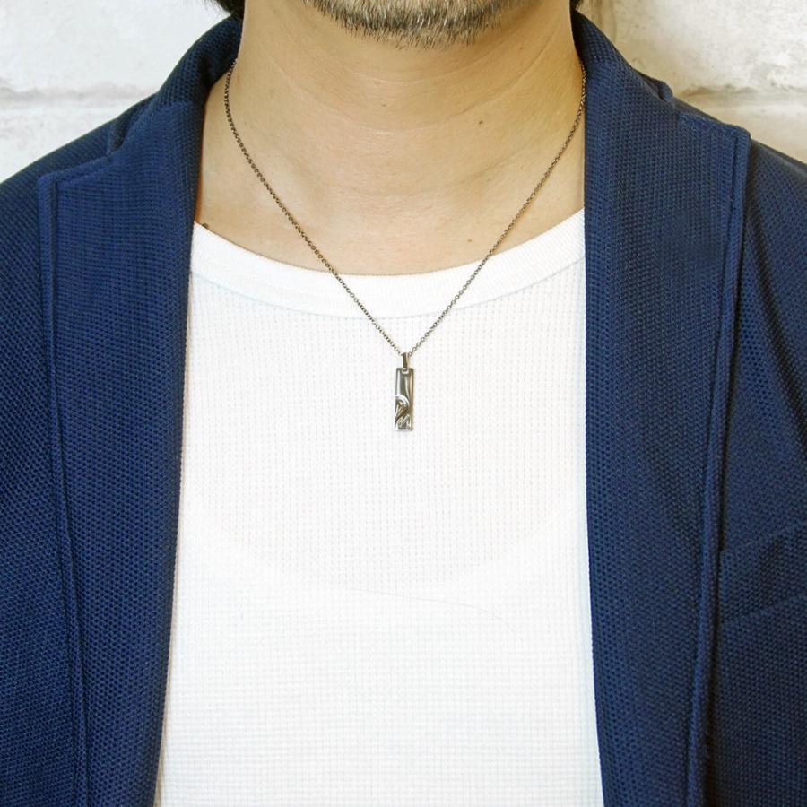 ネックレス メンズ ブルーダイヤモンド シルバー925製 メッセージ 