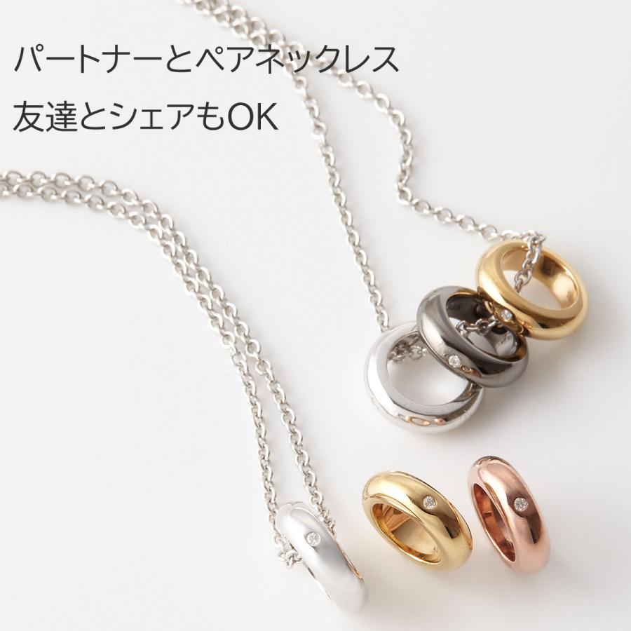 ネックレス シルバー925 ダイヤモンド リング 3連 小ぶり メンズ ネックレス シルバー925 ダイヤモンド リング 3連 小ぶり メンズ