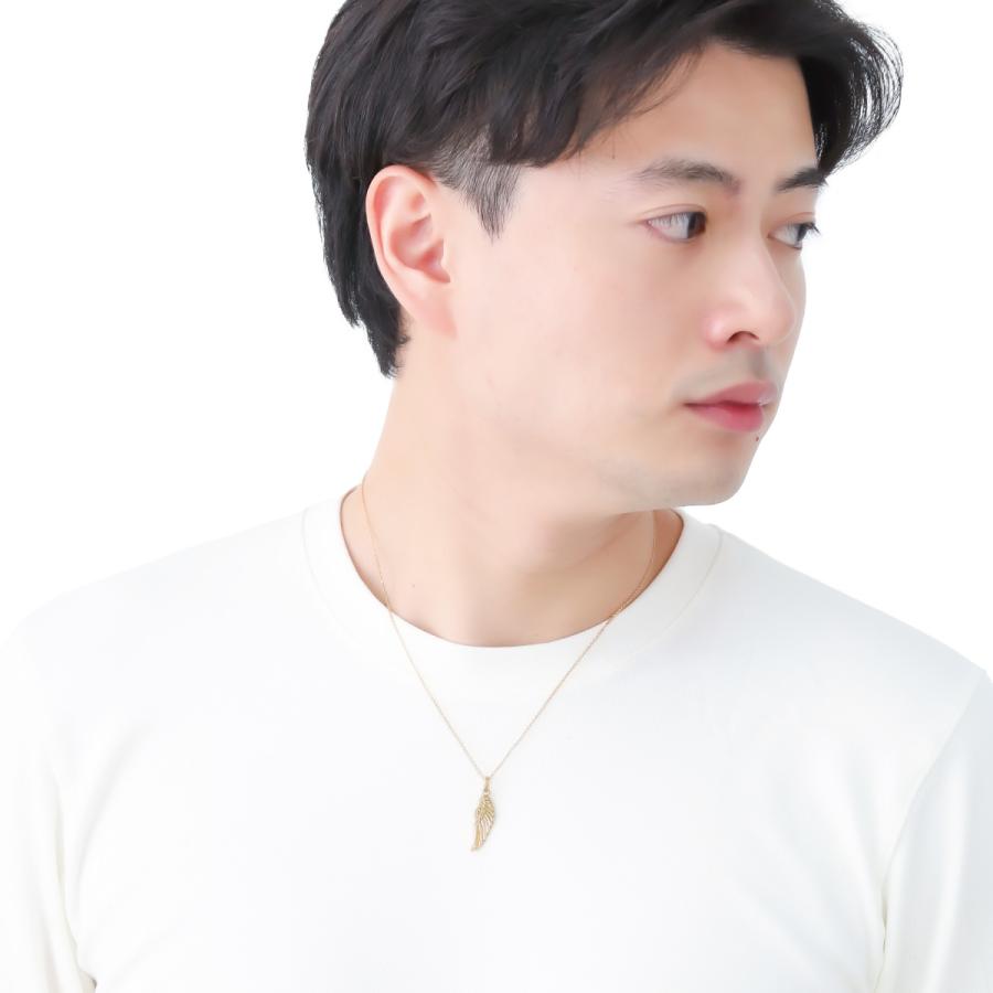 ネックレス シルバー925製 ダイヤモンド K23コーティング Royal Stag Zest 翼 羽根 ゴールド メンズ 爆買の画像