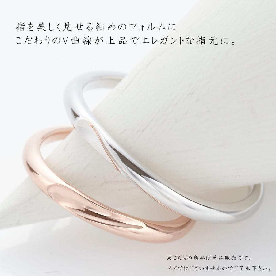 リング Close to me シルバー925 ブルーダイヤ 細め V曲線 指を美しく見せる 爆買_2