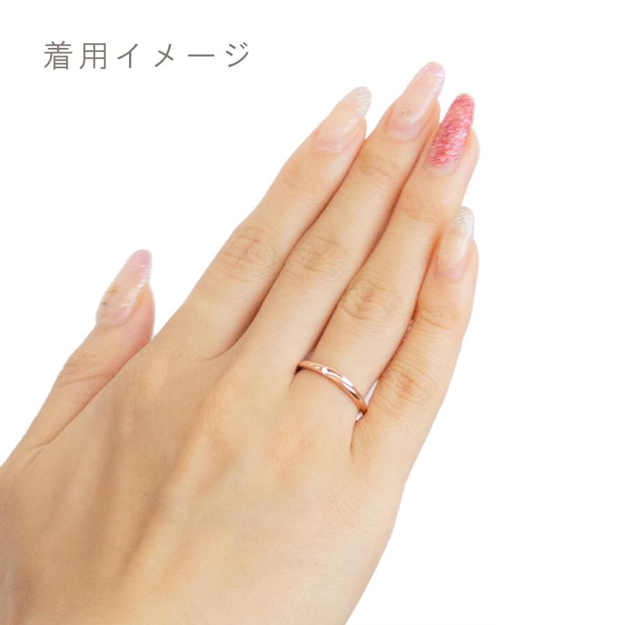 リング Close to me シルバー925 ブルーダイヤ 細め V曲線 指を美しく見せる 爆買_7
