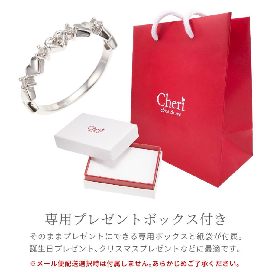 リング 指輪 シルバー925製 キュービックジルコニア ハート 低金属アレルギー ギフトボックス付 爆買の画像
