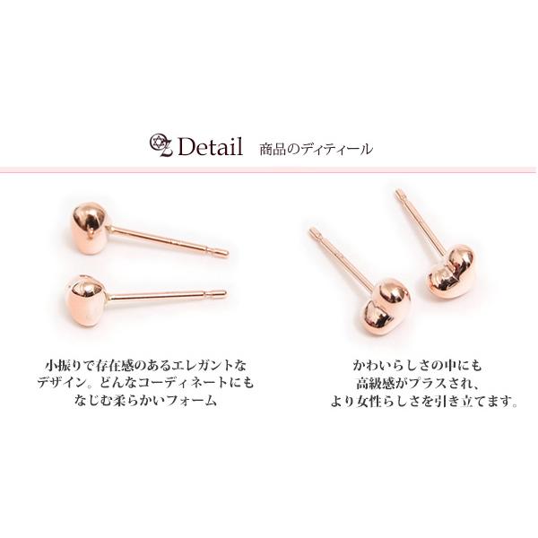 スタッドピアス me on K14 ホワイトゴールド イエローゴールド ピンク 