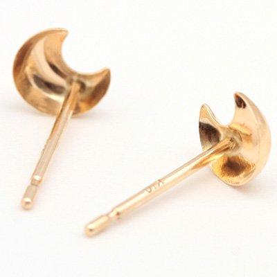 ピアス レディース K10イエローゴールド YG 職人のこだわりがみえる ぷっくり 爆買の画像