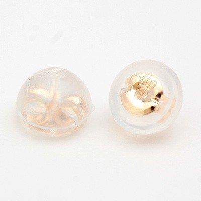 ピアス レディース K10イエローゴールド YG 職人のこだわりがみえる ぷっくり 爆買の画像