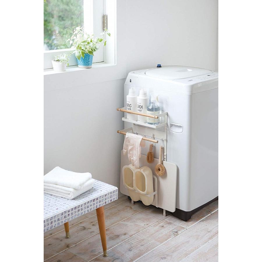 収納ラック 洗濯機横マグネット収納ラック トスカ ホワイト 天然木 珪藻土バスマット収納 Prettyfunnyballoons Com