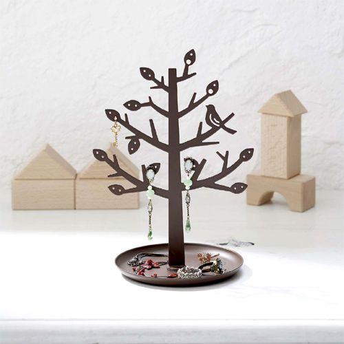 アクセサリー収納スタンド ツリー型 木の形 小鳥 ホワイト ブラウン 小物収納 ピアス Ya 063 アクセサリーショップ Piena 通販 Yahoo ショッピング