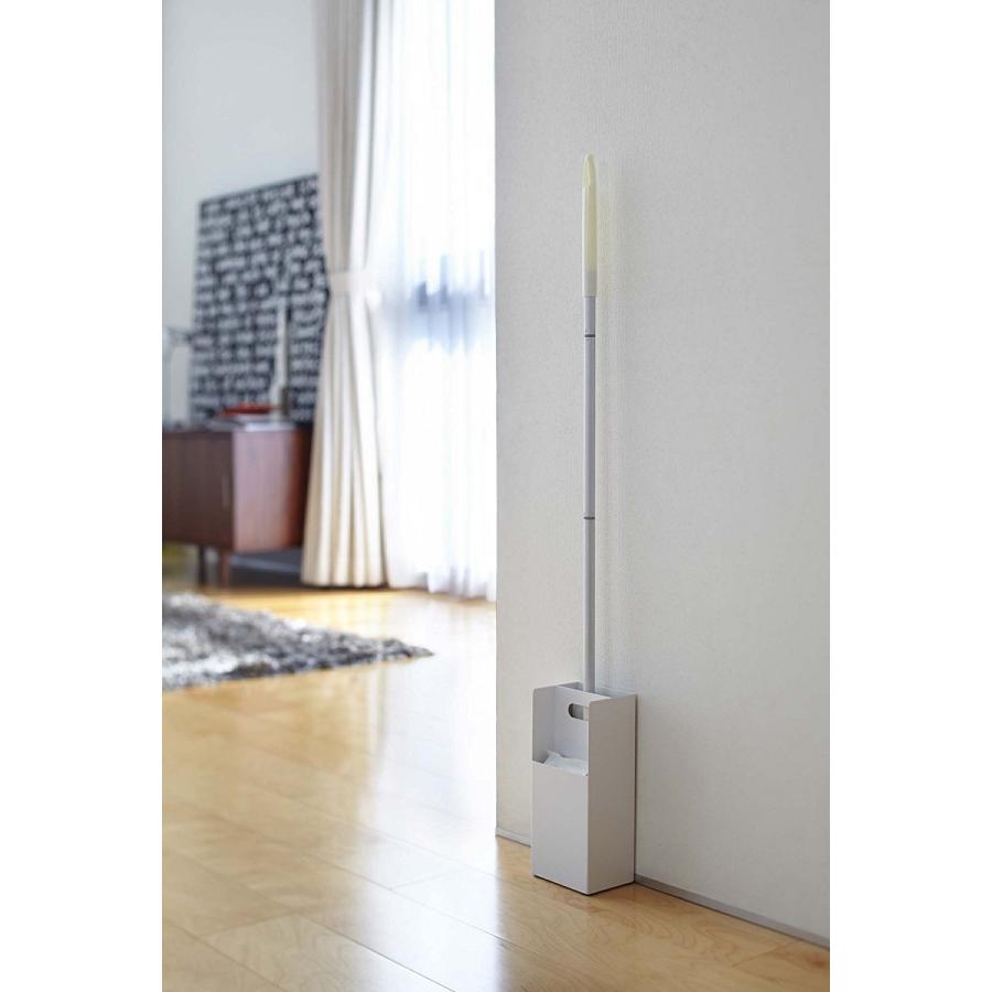 フローリングワイパースタンド プレート ホワイト ワイパー立て