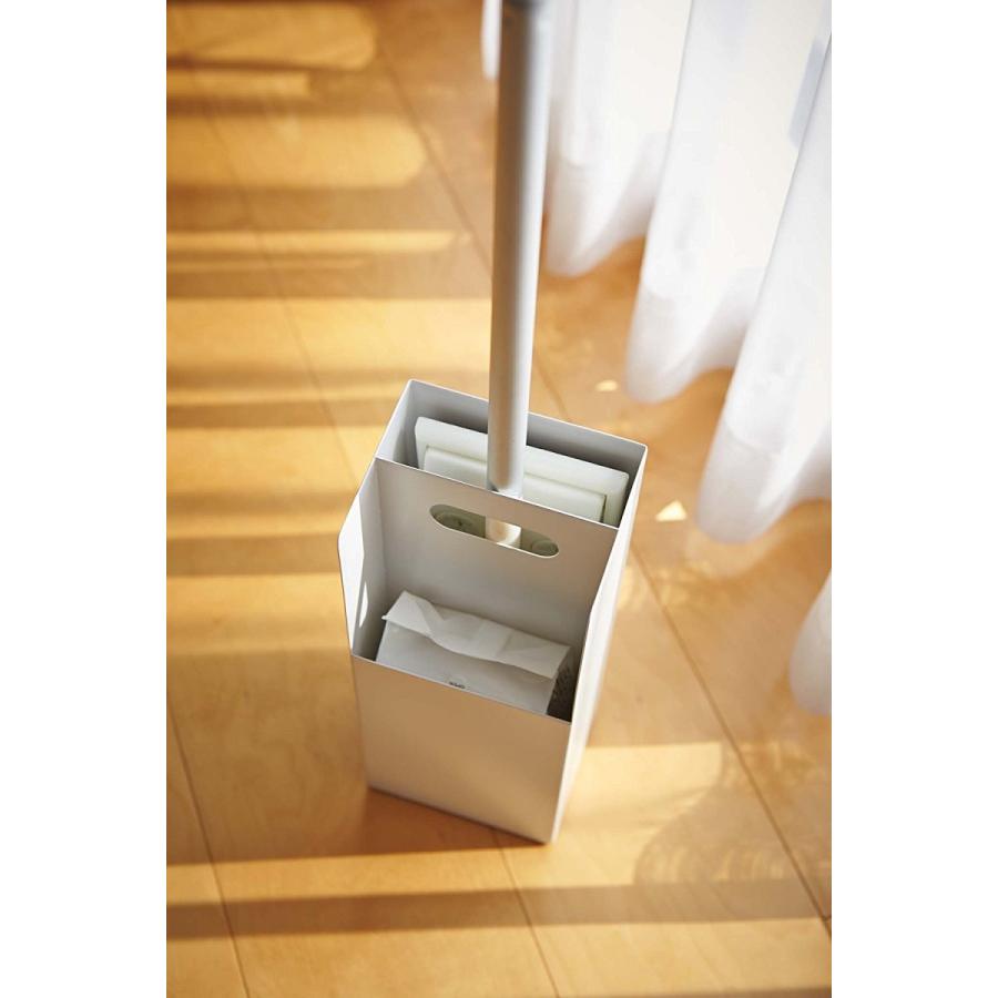 フローリングワイパースタンド プレート ホワイト ワイパー立て