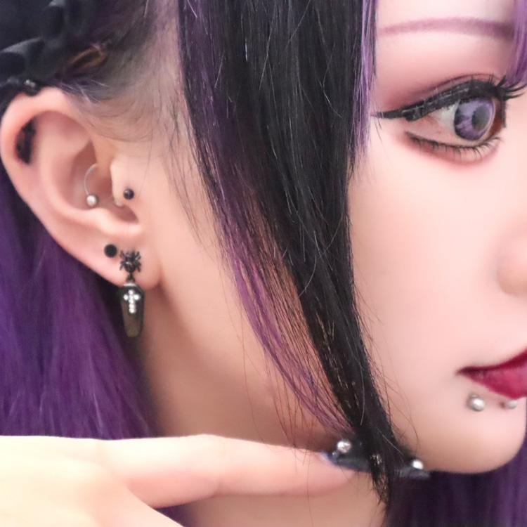 あんりゴンオリジナルブランド Anmure スパイダーピアス 片耳用 バーベル 16G : ピアッシングナナ ボディピアス つけっぱなし ...
