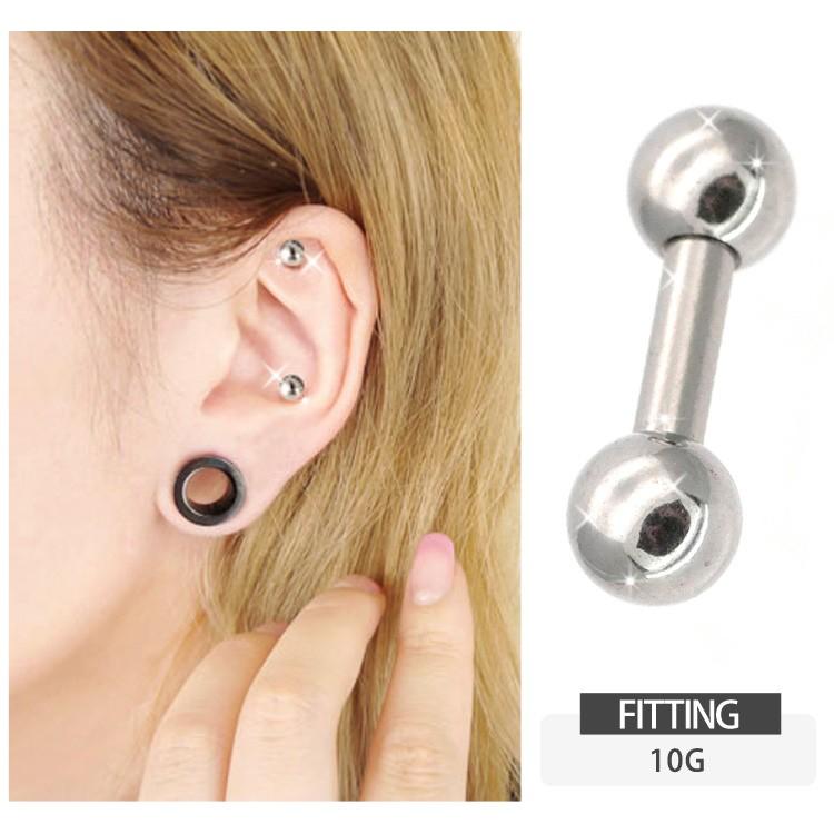ボディピアス ストレートバーベル 10G ボディーピアス 舌ピアス 軟骨 